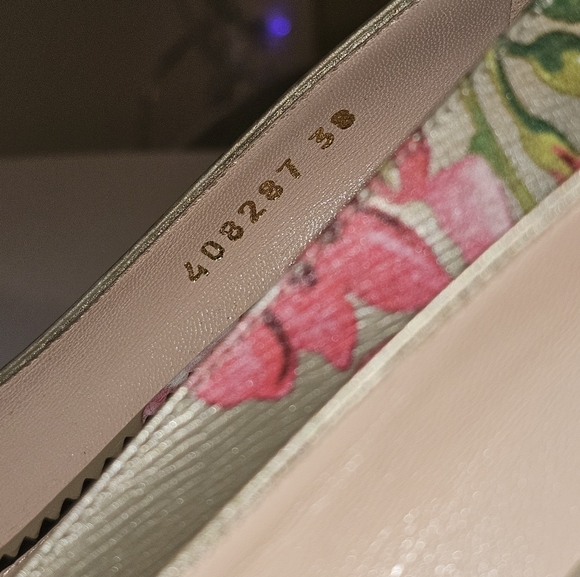 Limited Ed. Gucci Blooms Heels! Beautiful Condition (38) - Picture 8 of 12